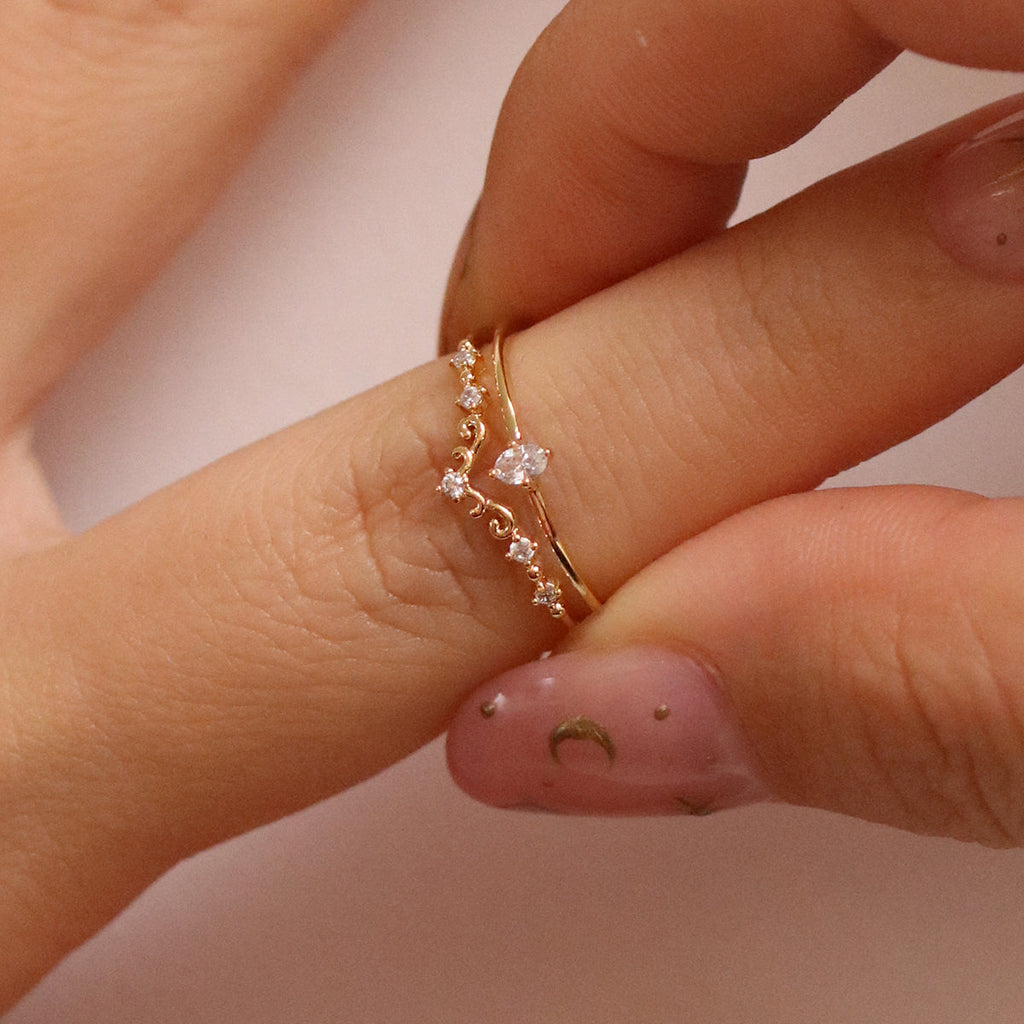 Cubic Harmony Layered Ring